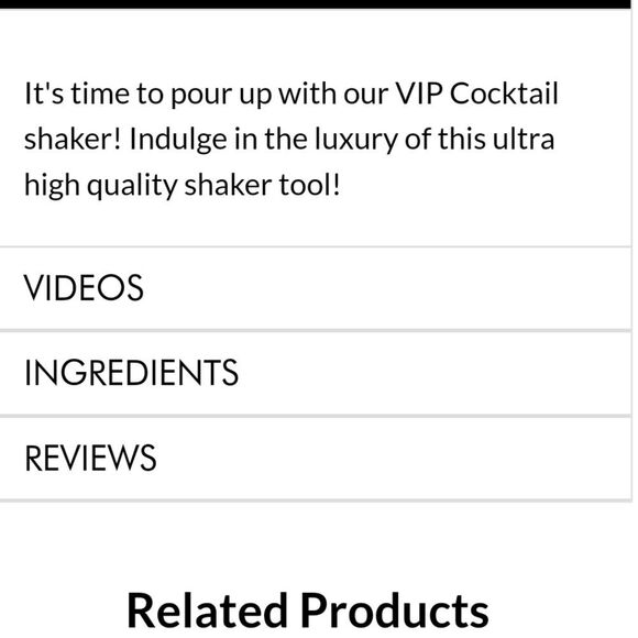 Glamlite V.I.P. Cocktail Shaker - Picture 3 of 7